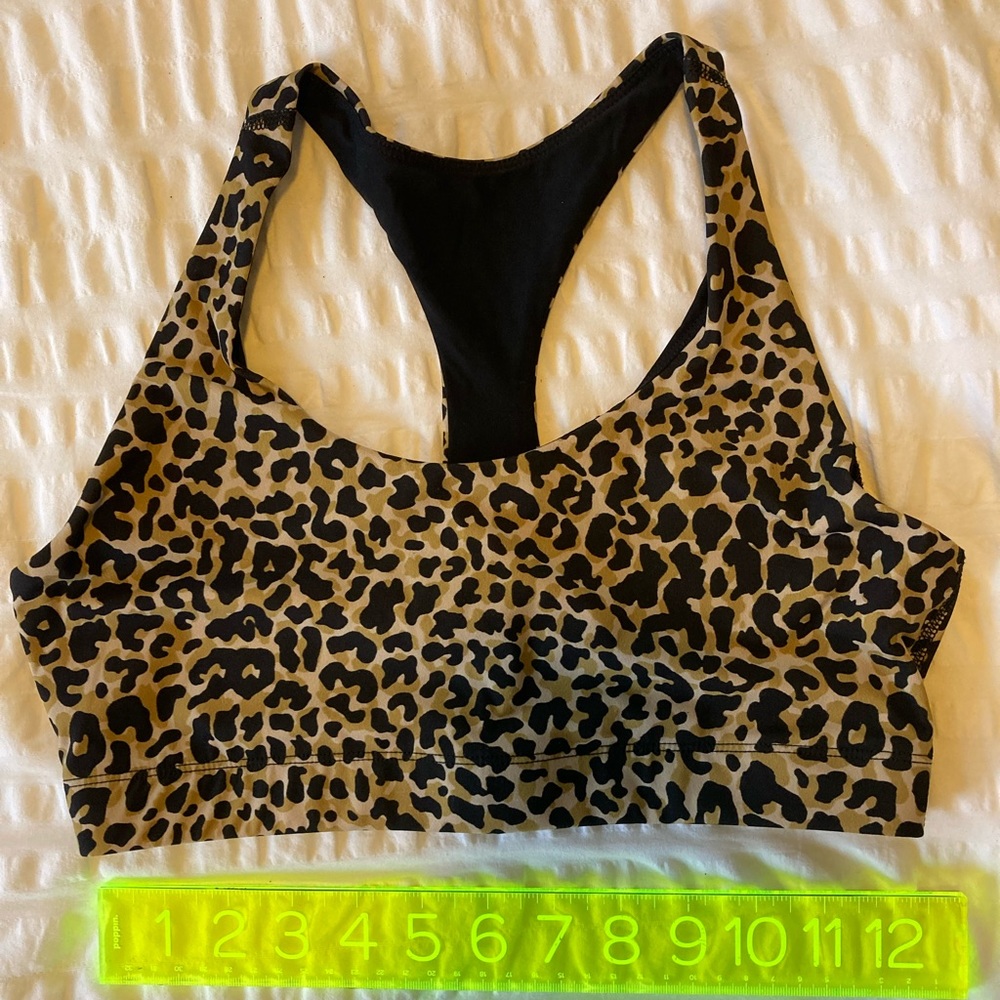 Outdoor Voices sports bra - cheetah print - size small